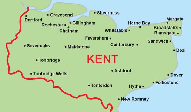 Kent coverage map